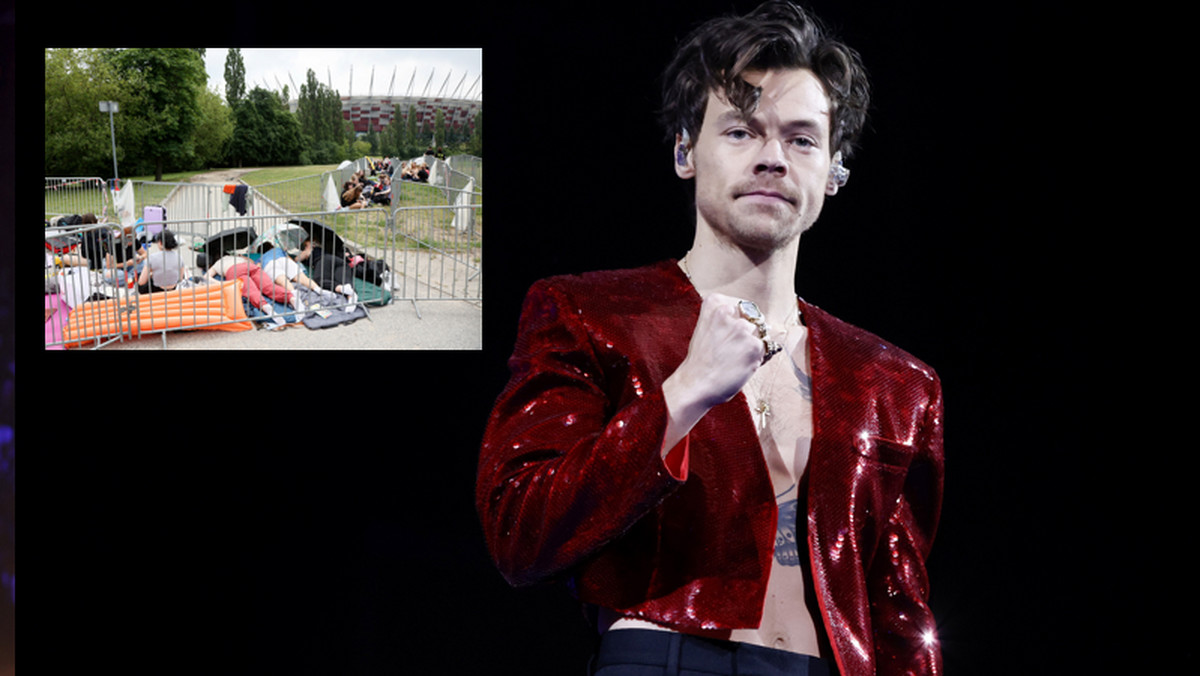 Harry Styles na koncercie, fanki artysty pod PGE Narodowym