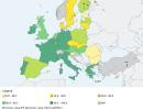 Mapa zadłużenia Europy źródło: Eurostat