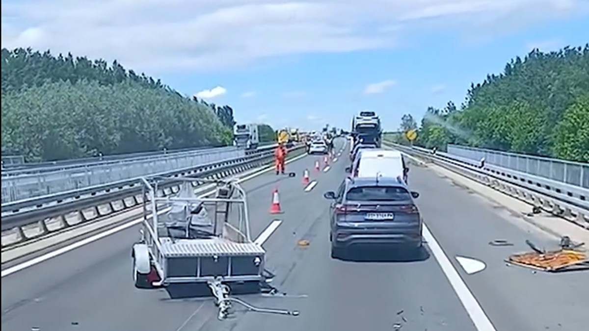 Saobraćajna nesreća u zoni radova posle mosta Beška u smeru Kovilja