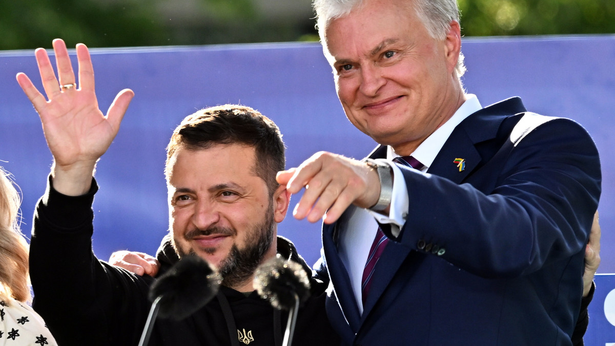 Zełenski wystąpił w Wilnie. Wskazał na korzyści z wejścia Ukrainy do NATO