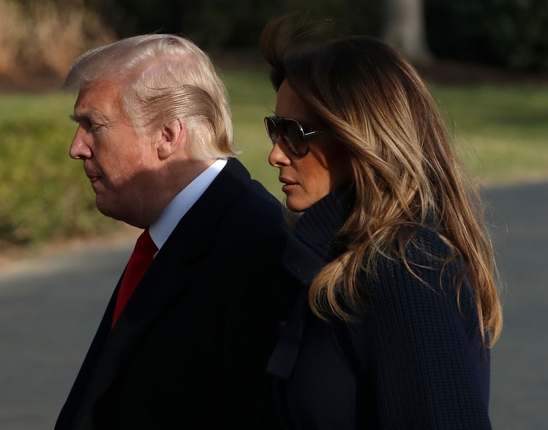 Melania i Donald Trumpowie