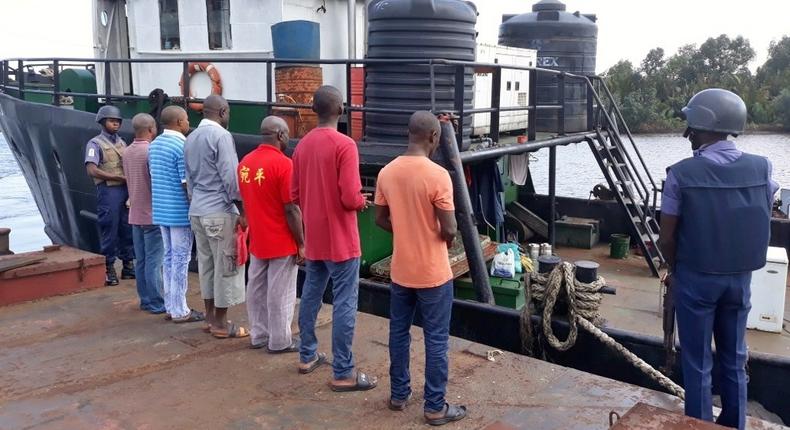 Navy nabs 11 suspected smugglers, seizes 483 bags of rice in Akwa Ibom