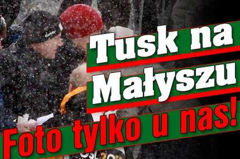 Tusk na Małyszu. FOTO tylko u nas!