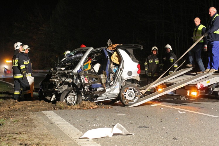Wypadek w Rekowie Dolnym po pościgu policji