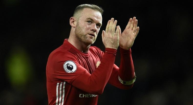 Manchester United forward Wayne Rooney acknowledges the fans following the league match against Hull City at Old Trafford, on February 1, 2017
