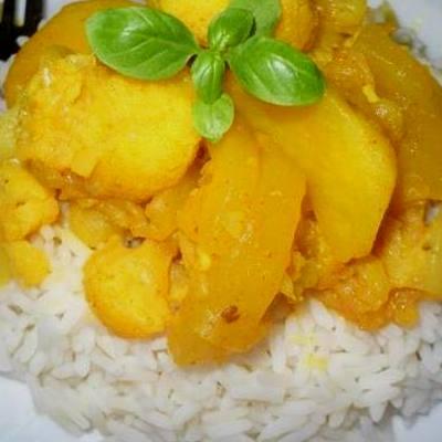 Vegetáriánus curry 