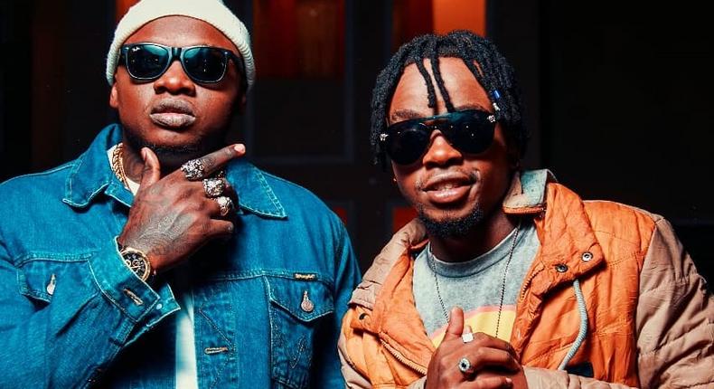 Sagini and Khaligraph Jones. (Instagram)