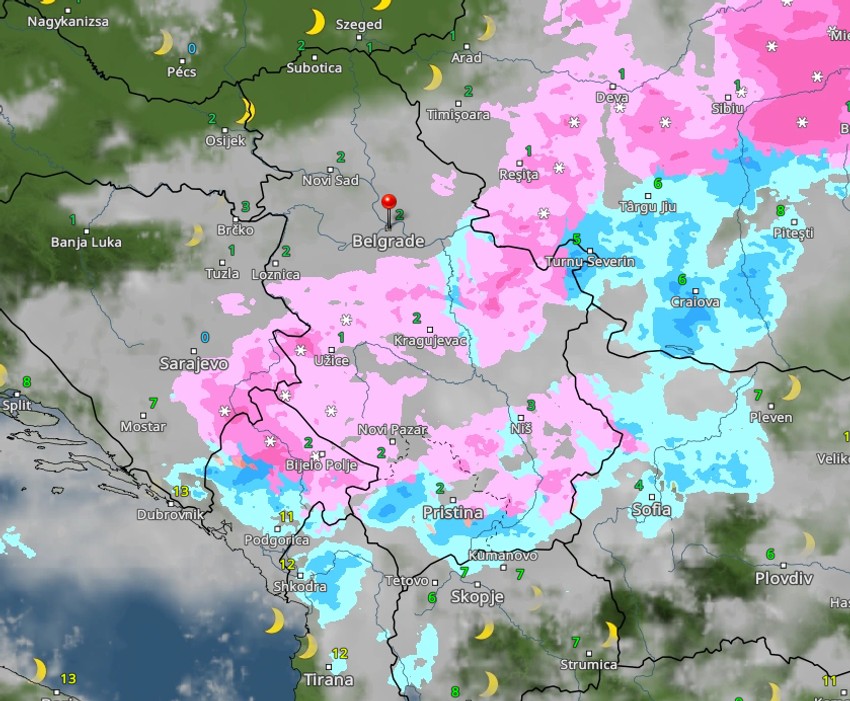 vreme u Srbiji u 18 sati