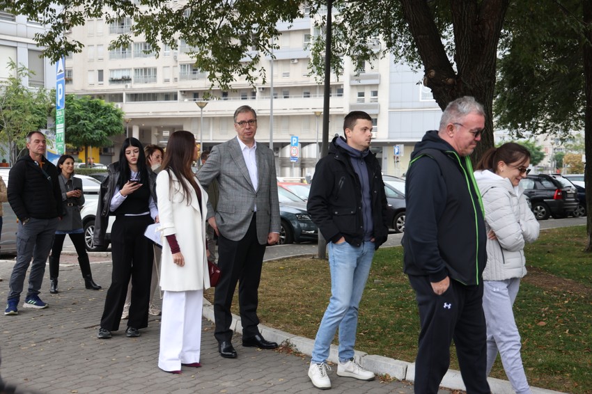 Aleksandar Vučić na glasanju