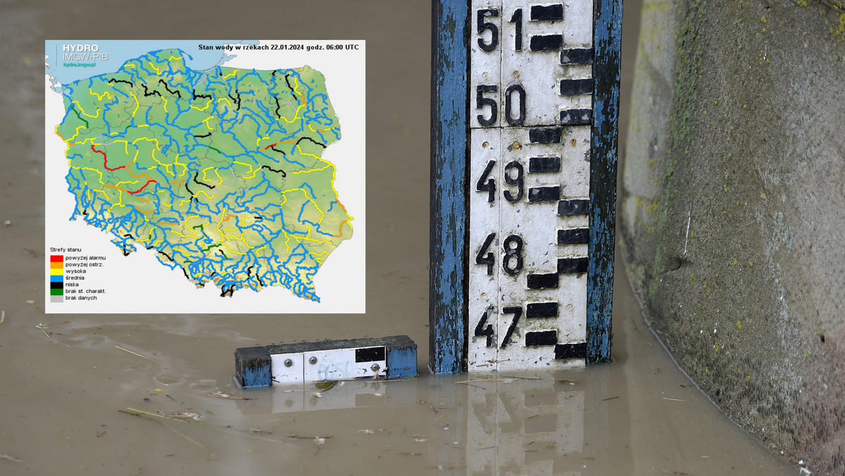 Polskie rzeki przekraczają stany alarmowe. Ostrzeżenia najwyższego stopnia