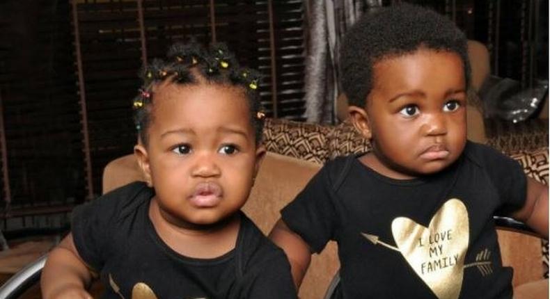 Emem Isong shares photo of her twins