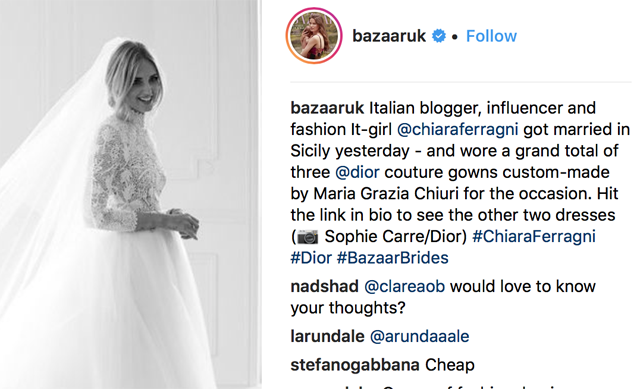 Chiara Ferragni Stefano Gabbana