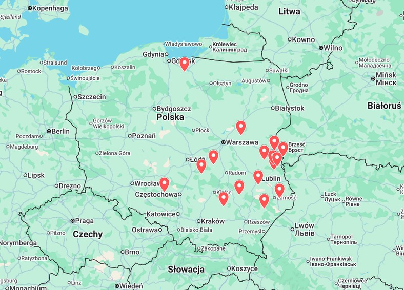 Gdzie spadły rosyjskie drony w Polsce? Aktualna mapa i lista miejscowości