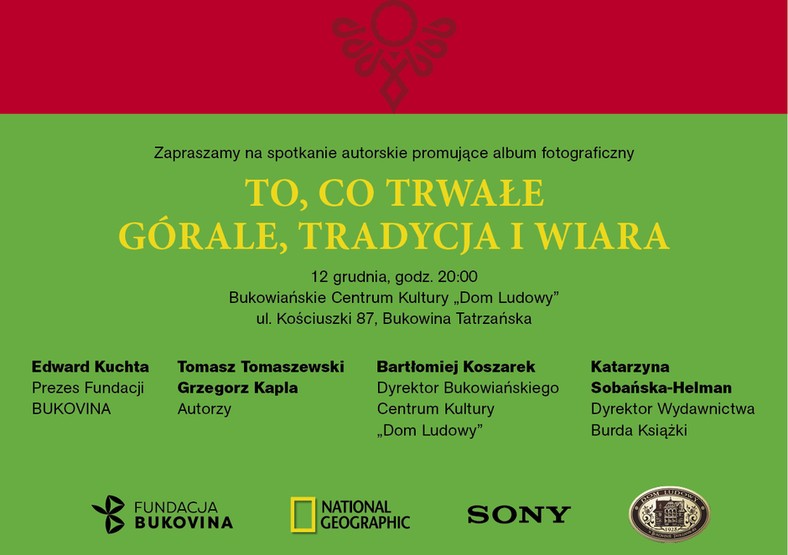 Premiera albumu "To co trwałe. Górale, tradycja i wiara"