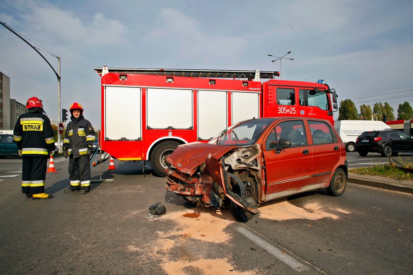 wypadek z udziałem karetki