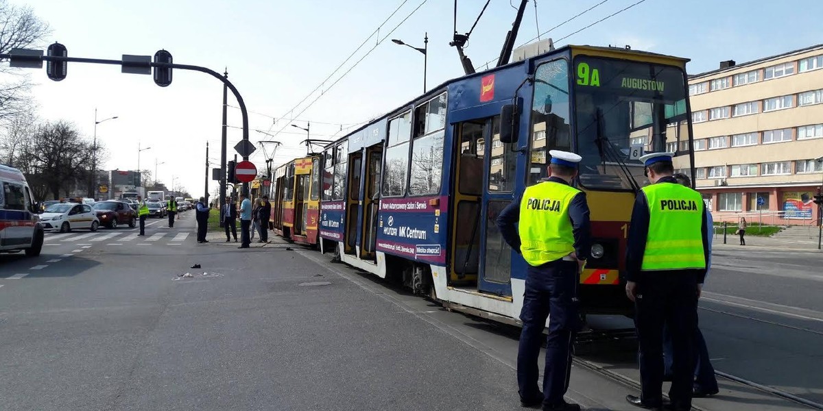 Łódź. Zmarła kobieta potrącona przez tramwaj