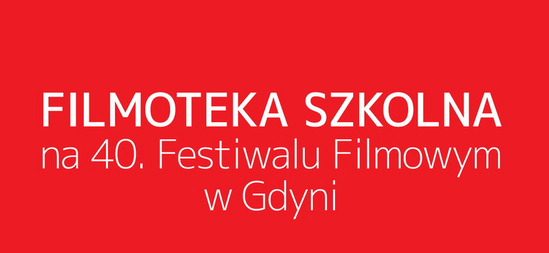 40. Festiwal Filmowy w Gdyni: młodzi w akcji