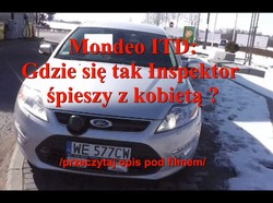 Inspektor ITD z kobietą w służbowym mondeo na WIDEO. GITD wysyła autora filmu na policję
