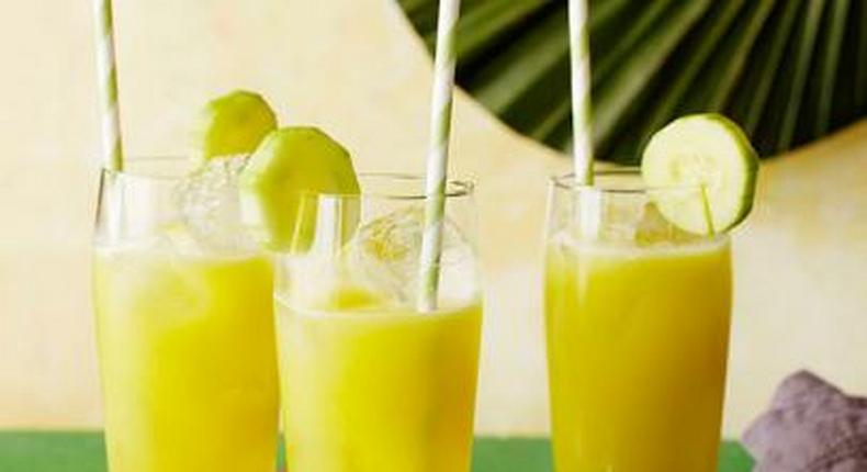 Cucumber pineapple tequila cooler (foodnetwork.com)