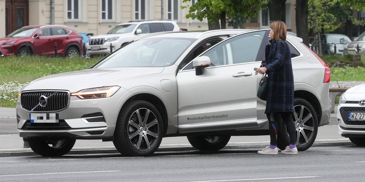 Grażyna Wolszczak w hybrydowym Volvo