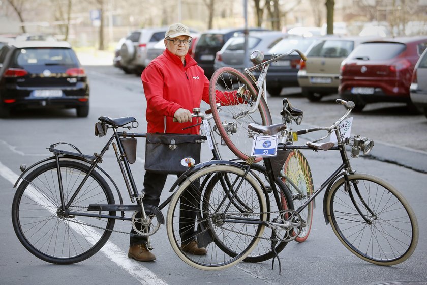 Pasjonat zabytkowych rowerów