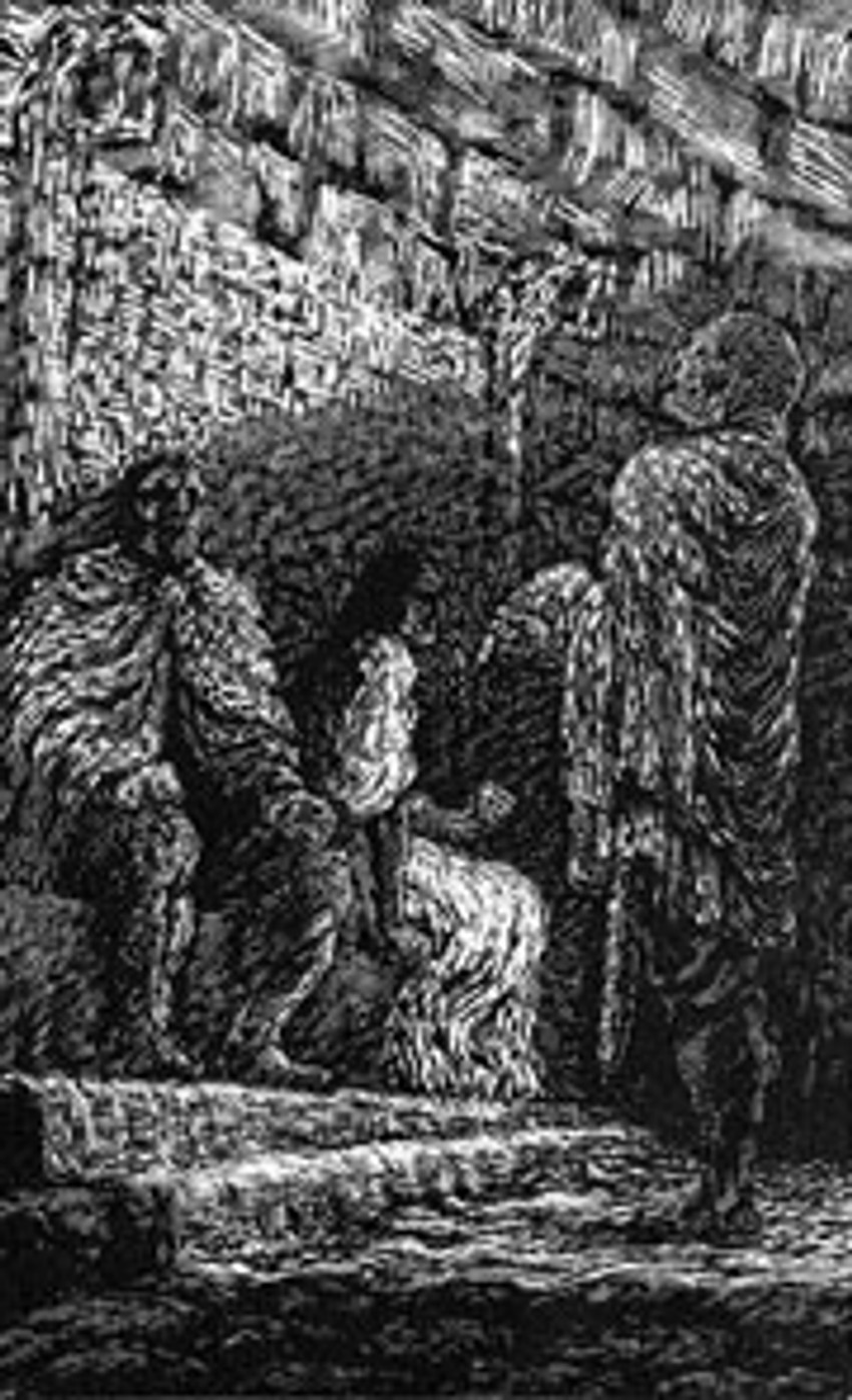 Eirik_Blodøks_with_Gunhild,_Egil_Skallagrimsson_standing