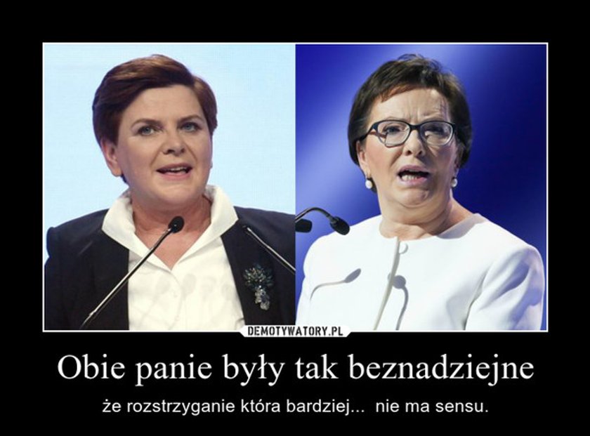 Memy z debaty Kopacz - Szydło