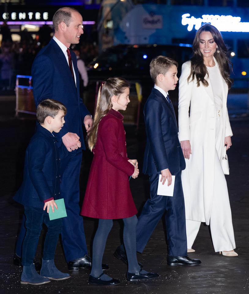 Księżna Kate, książę William, książę George, księżniczka Charlotte, książę Louis