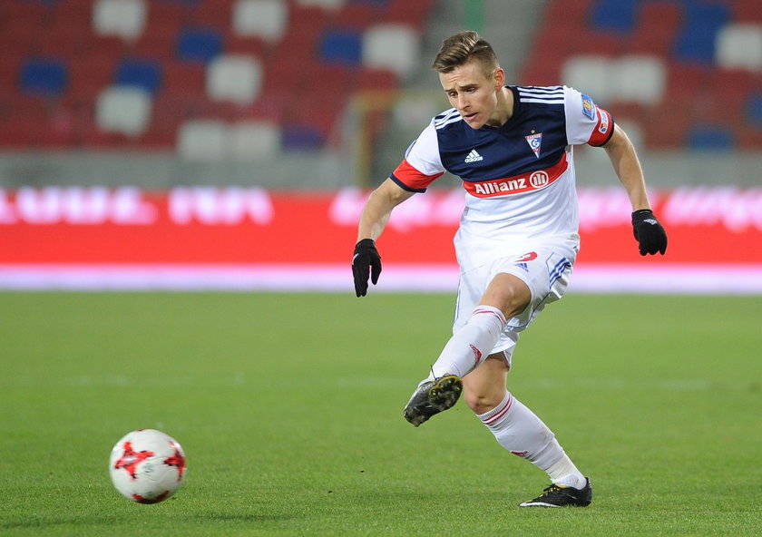 Pilka nozna. Ekstraklasa. Gornik Zabrze - Jagiellonia Bialystok. 23.11.2017