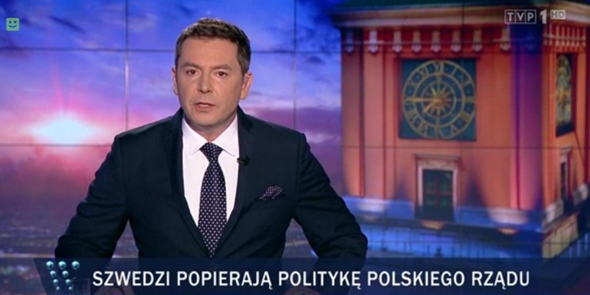 "Wiadomości" ogłosiły, że Szwedzi popierają PiS. Jest reakcja ambasady