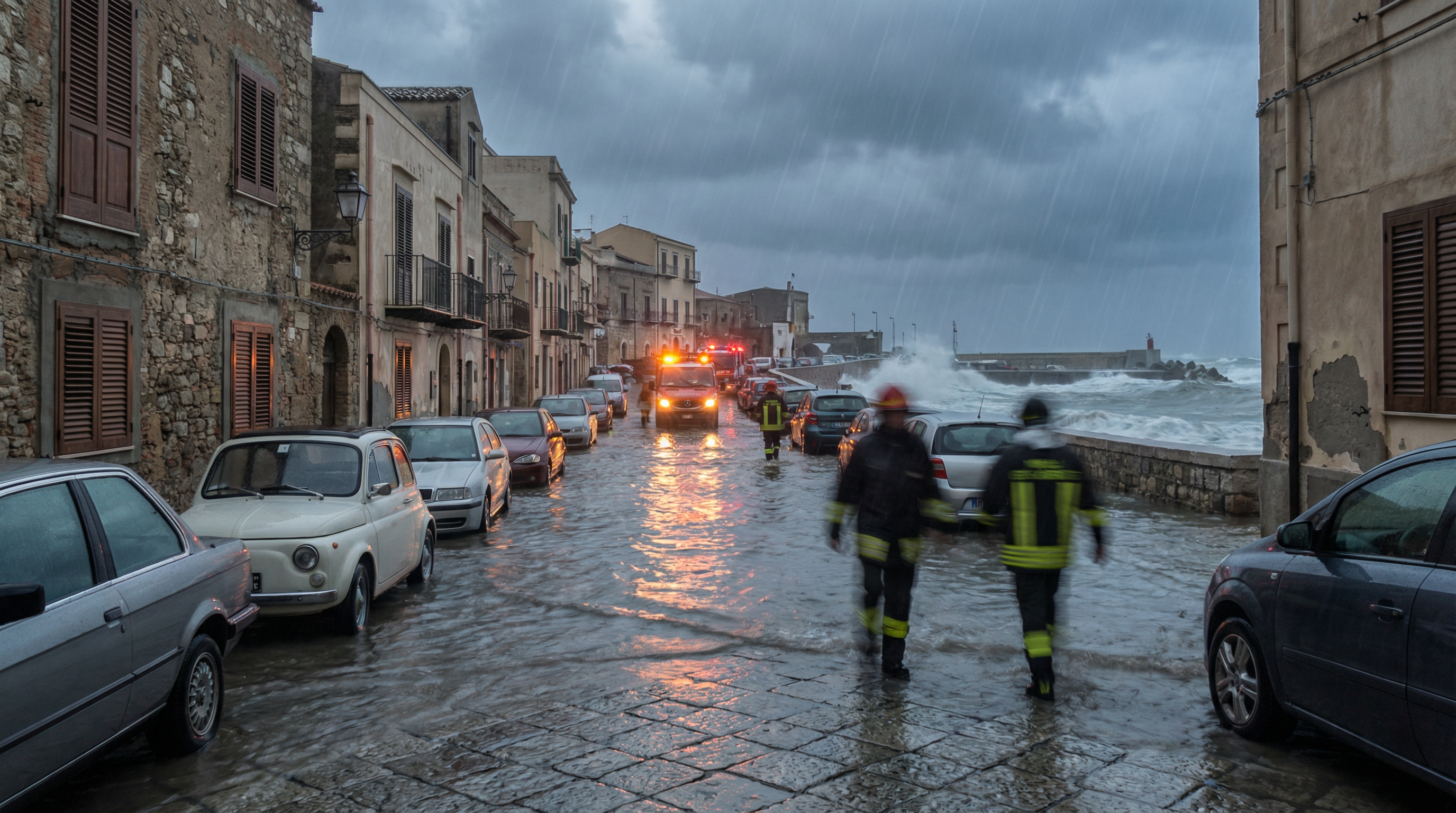 Ciclone Harry: 200 evacuati in Sicilia, allerta rossa a Siracusa