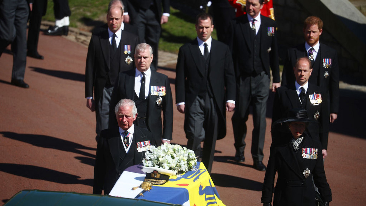 Pogrzeb księcia Filipa - William i Harry razem pożegnali dziadka