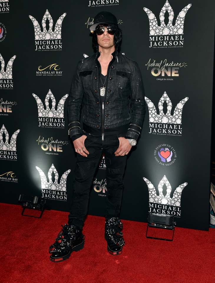  Criss Angel na 60. urodzinach Michaela Jacksona