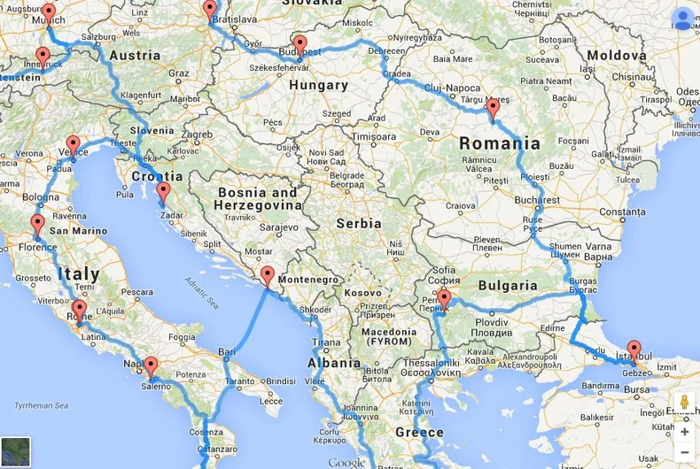 Srbija se zaobilazi u širokom luku - Kliknite na (+) za uvećanje