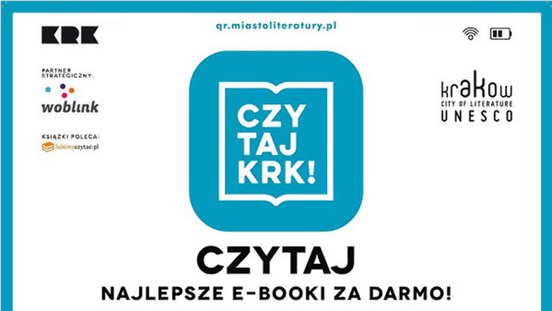 21 listopada wystartowała już trzecia w tym roku odsłona akcji "Czytaj KRK!". Dzięki aplikacji mobilnej mieszkańcy Krakowa mogą przeczytać bezpłatnie 10 bestsellerowych e-booków. Tym razem na wirtualnej półce znalazły się książki m.in. Szczepana Twardocha, Agaty Passent, Eltona Johna, Adama Zagajewskiego, Przemka Kossakowskiego czy Szymona Hołowni.