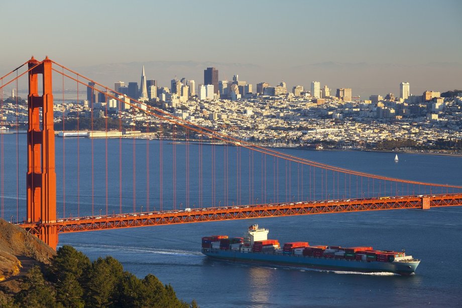 Most Golden Gate - najbardziej rozpoznawalny symbol San Francisco