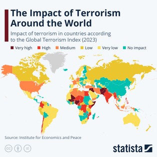 Terroryzm nasz powszedni. Które z państw jest najbardziej narażone na ataki?