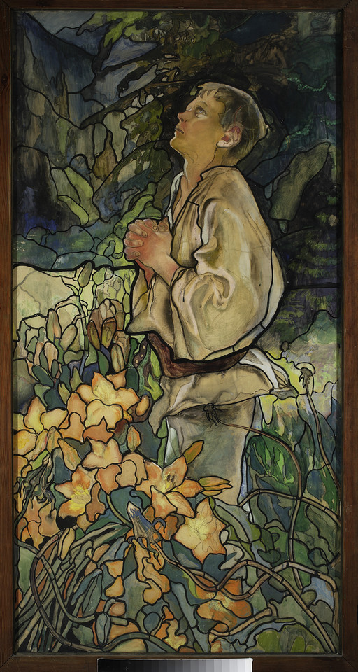 Kazimierz Sichulski, "Wiosna (tryptyk witrażowy)" (1909)