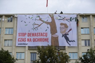 Zakończono protest Greenpeace na gmachu Ministerstwa Środowiska; 15 osób zatrzymanych