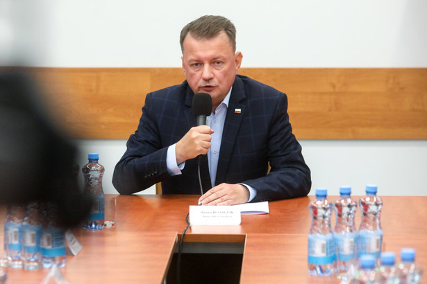 Minister obrony narodowej Mariusz Błaszczak na posiedzeniu komitetu ds. bezpieczeństwa narodowego