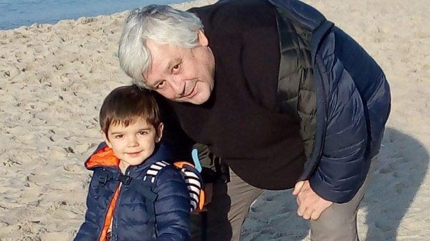 Tadeusz Łyskawa z synem