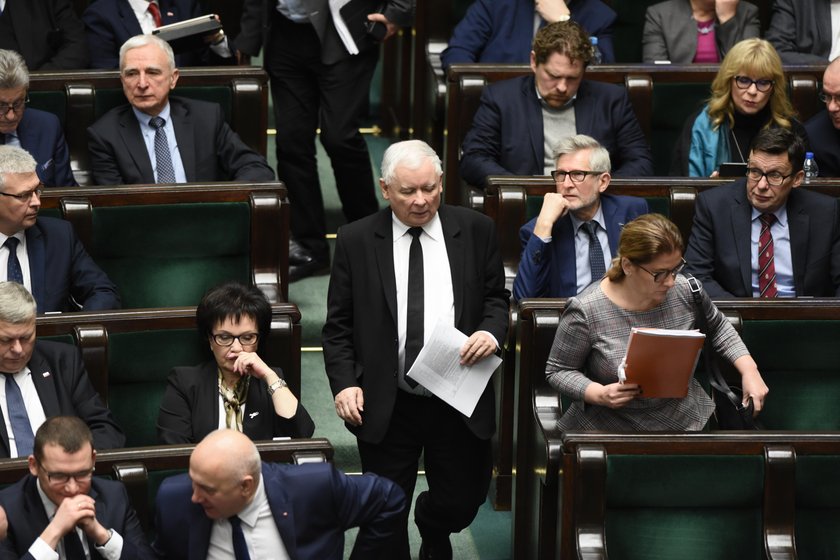 Kaczyński nie pojawił się na minucie ciszy