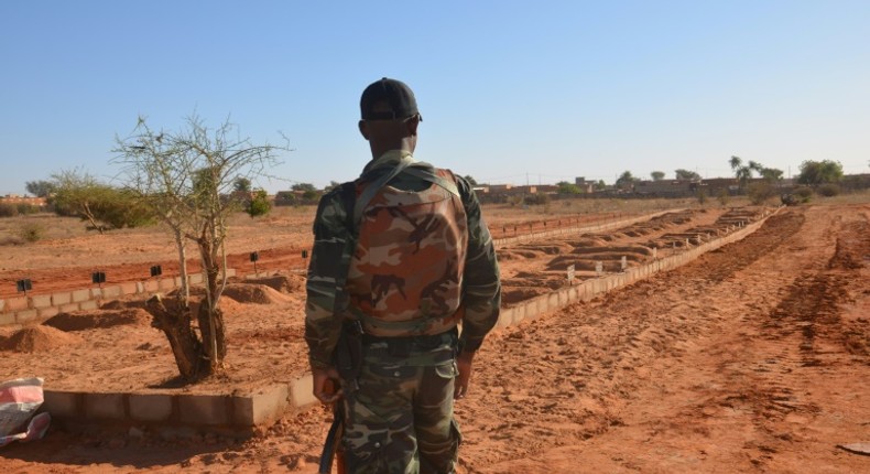 The 71 soldiers killed in last week's attack were buried at an air base near Niamey