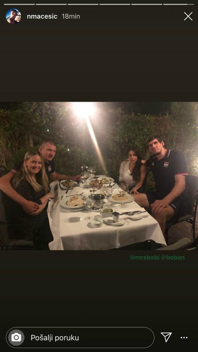 Jokić i Bobi sa svojim lepšim polovinama
