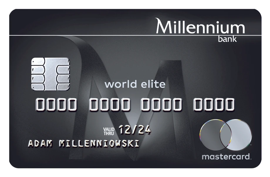 2. /3. Millennium Mastercard World Elite VIP (2.) oraz Millennium Mastercard World Elite (3.) Bank Millennium – czarne karty w wersji VIP i standardowej banku, na czele którego stoi Joao Bras Jorge, zajęły odpowiednio drugie i trzecie miejsce. Najważniejsza różnica między nimi dotyczy limitu kredytowego.