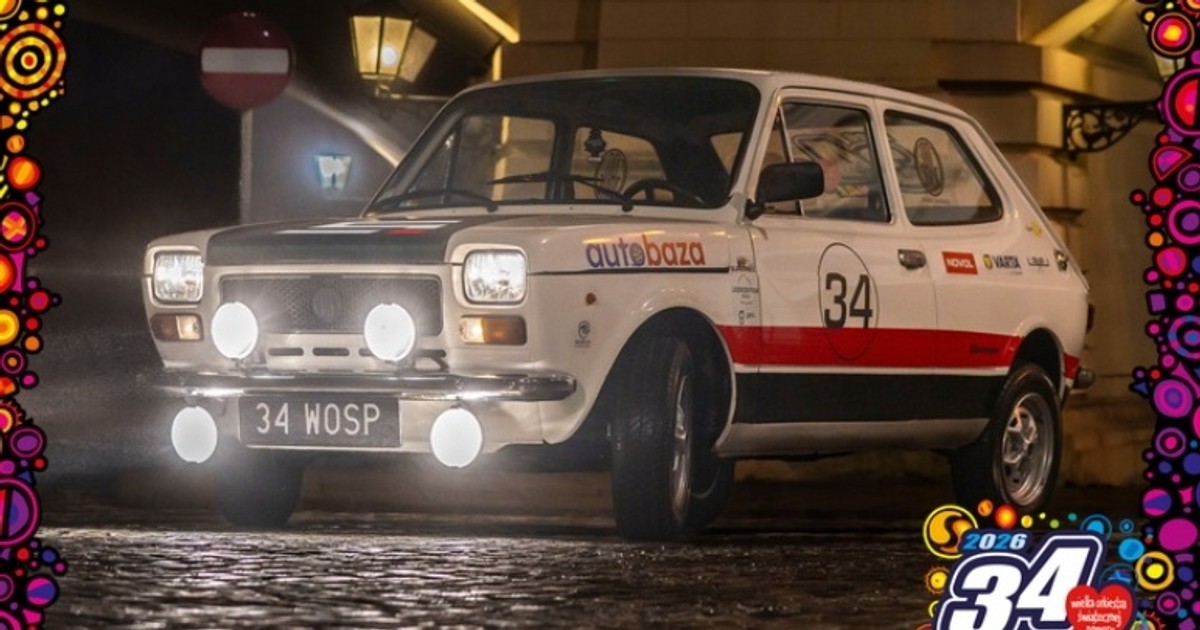 Wystawili fiata na akcji WOŚP. Ma 53 lata i takie wzięcie