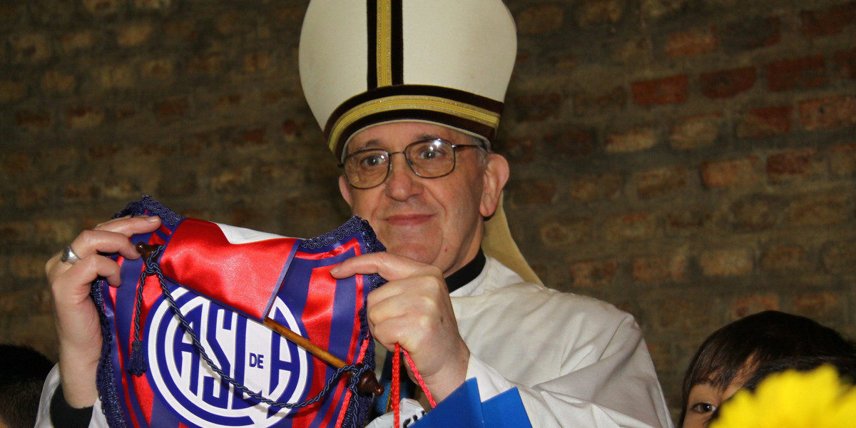 papież franciszek piłka nożna futbol