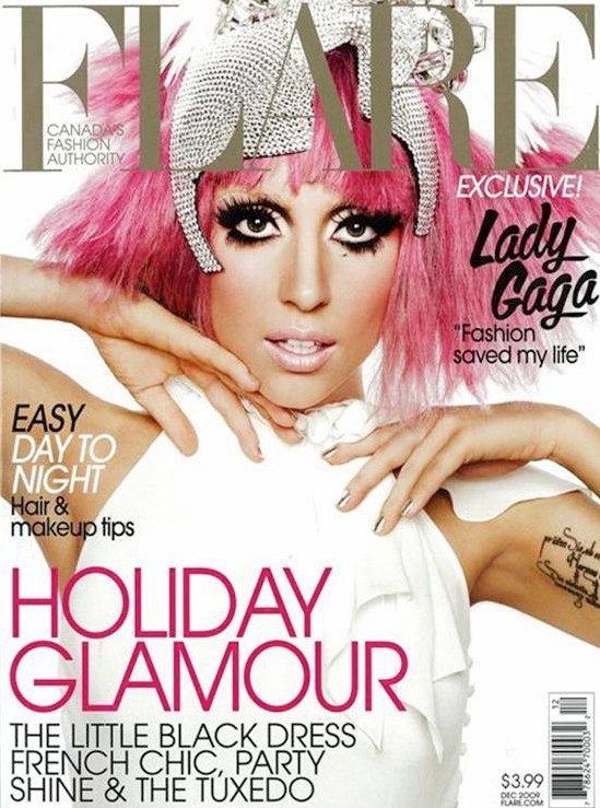 Lady GaGa na okładce grudniowego magazynu "Flare"