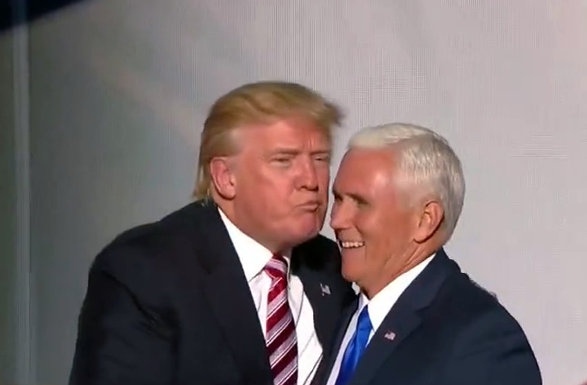 Donald Tramp i Majk Pens