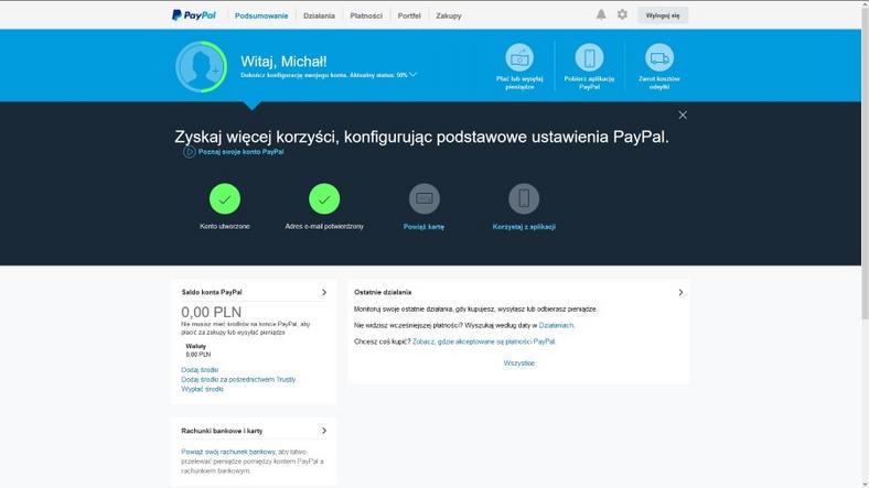 Jednym z najpopularniejszych serwisów oferujących usługi wirtualnego portfela jest PayPal